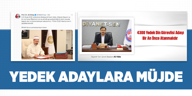Yedek Adaylara Müjde